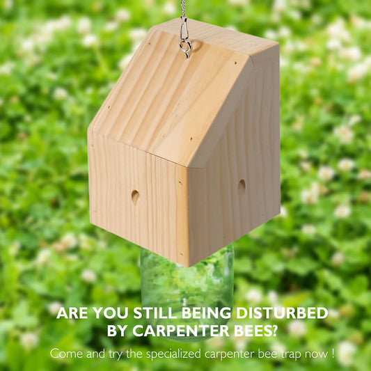 Nature Pentroof Style Carpenter Bee Traps