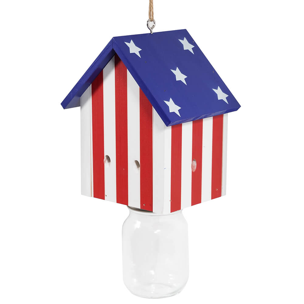 Nature Cabin Stars and Stripes Style Carpenter Bee Traps