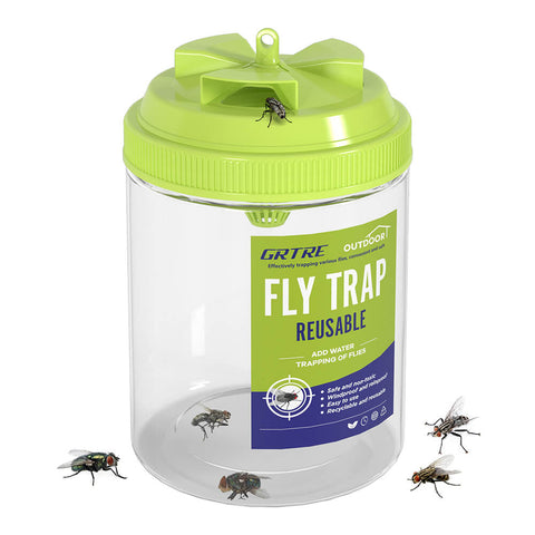 Green Large Reusable Fly Traps Outdoor