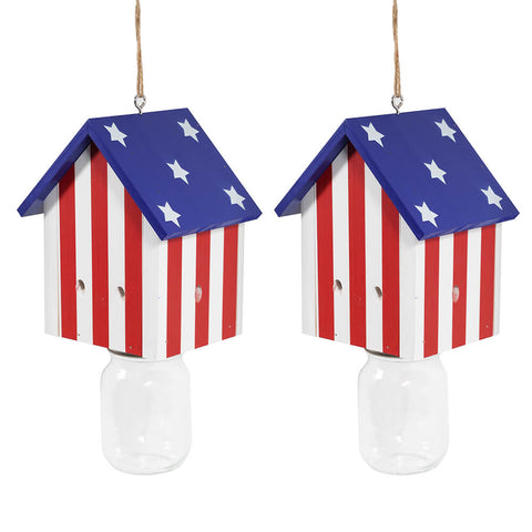 Nature Cabin Stars and Stripes Style Carpenter Bee Traps