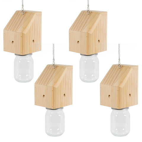 Nature Pentroof Style Carpenter Bee Traps