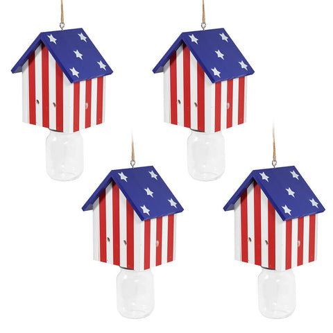 Nature Cabin Stars and Stripes Style Carpenter Bee Traps