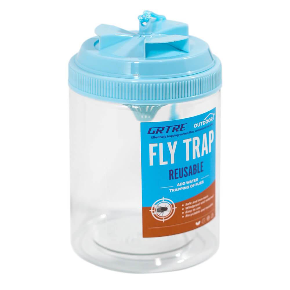 Blue Large Reusable Fly Traps Outdoor
