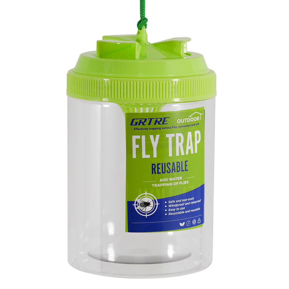 Green Large Reusable Fly Traps Outdoor