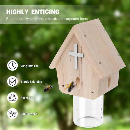 Nature Church Style Carpenter Bee Traps
