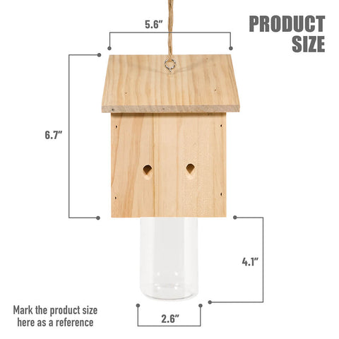Nature Pentroof Style Carpenter Bee Traps