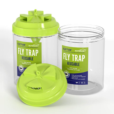 Green Large Reusable Fly Traps Outdoor