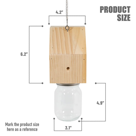 Nature Pentroof Style Carpenter Bee Traps