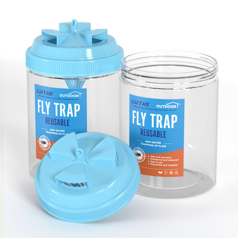 Blue Large Reusable Fly Traps Outdoor