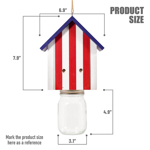 Nature Cabin Stars and Stripes Style Carpenter Bee Traps