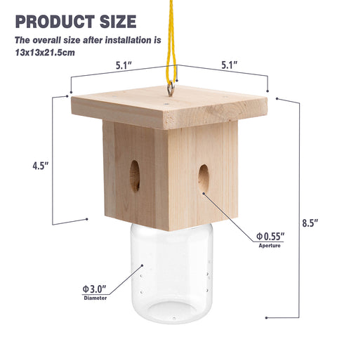Modern Flat-Roof Carpenter Bee Traps