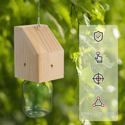 Nature Pentroof Style Carpenter Bee Traps