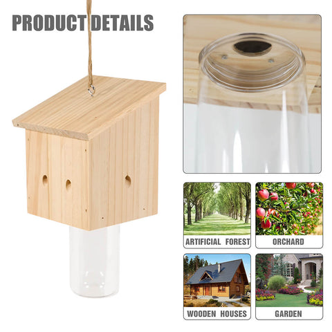 Nature Pentroof Style Carpenter Bee Traps