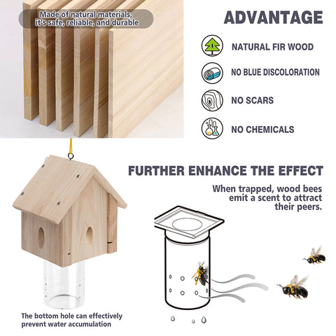 Classic Cabin Carpenter Bee Traps