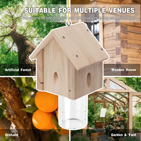 Classic Cabin Carpenter Bee Traps