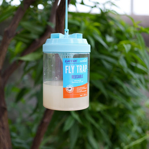 Blue Large Reusable Fly Traps Outdoor
