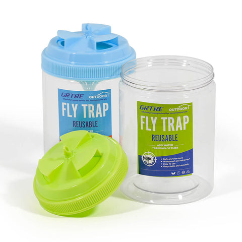 Blue Large Reusable Fly Traps Outdoor