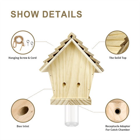 Nature Chalet Style Carpenter Bee Traps