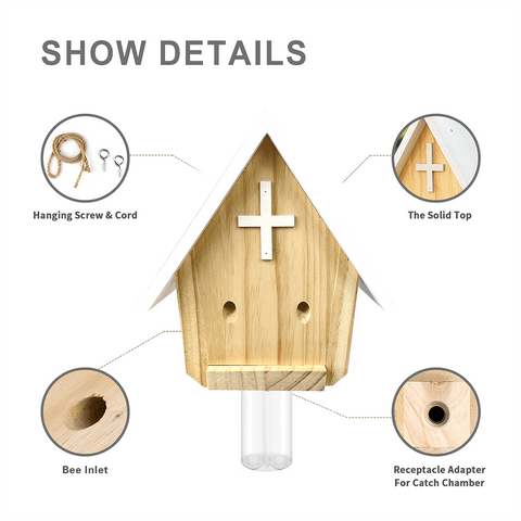 Nature Church Style Carpenter Bee Traps