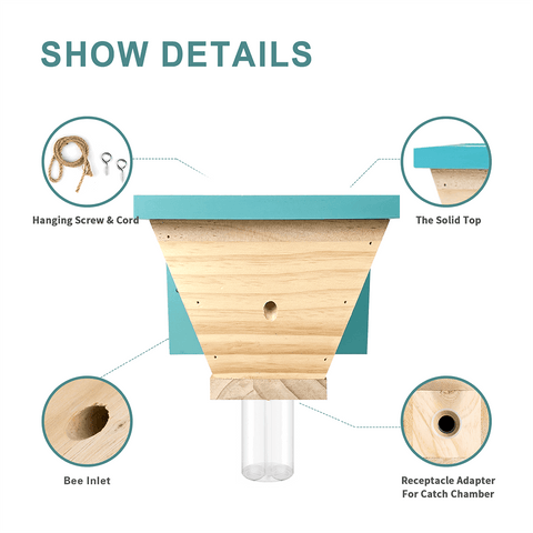 Best Bee Trap Wood Carpenter Bee Trap