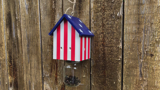 Nature Cabin Stars and Stripes Style Carpenter Bee Traps